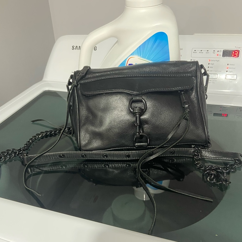 Rebecca Minkoff - Mini M.A.C crossbody bag - BLK leather and BLK metal